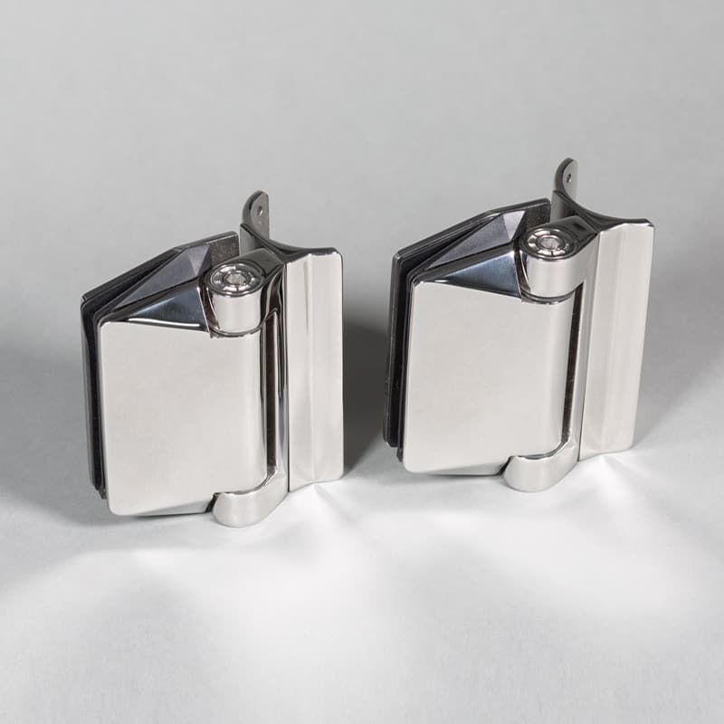 Polaris 125 Hinge Rount Post to Glass