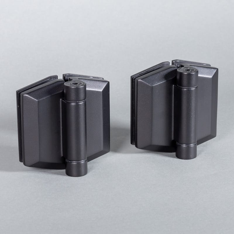Polaris 155 Retrofit Hinge Glass to Glass Black 1