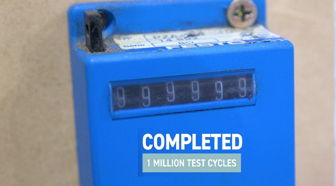 One Million Test Cycles Completed! 1 One Million Test Cycles